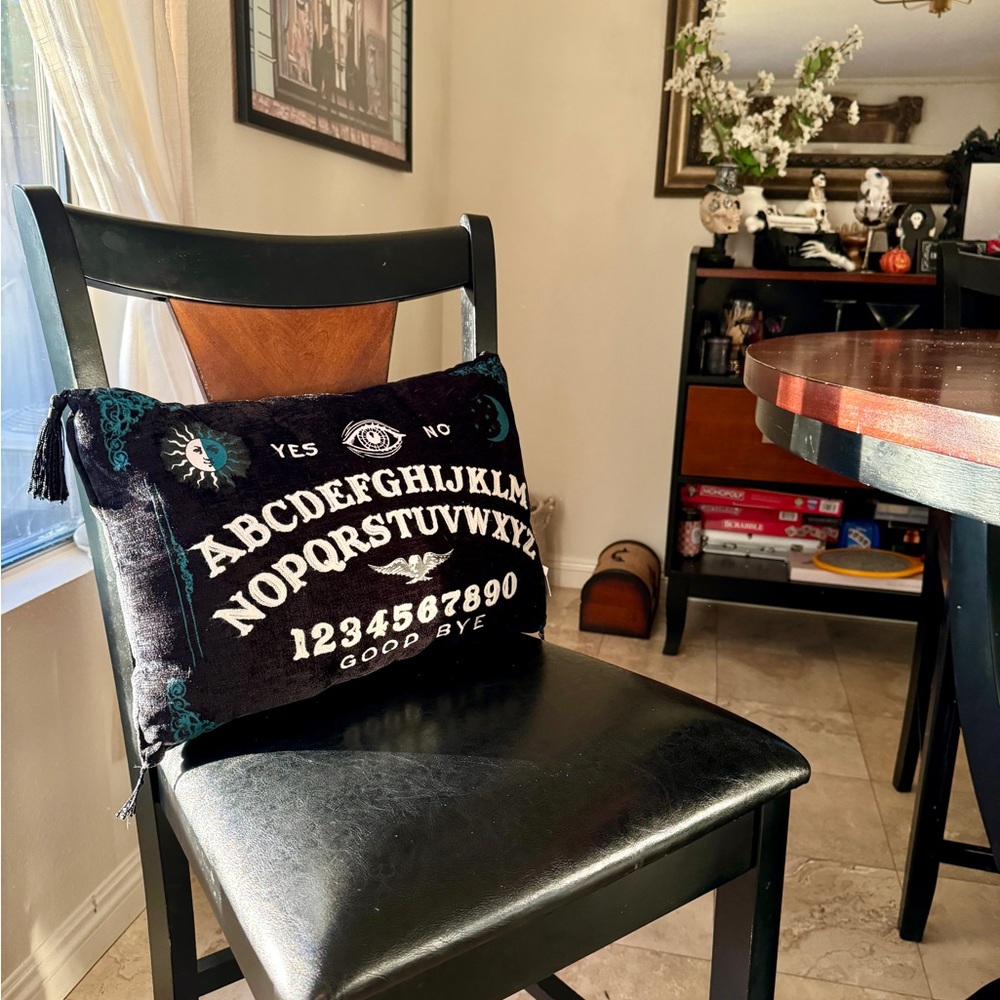 Ouija Board Halloween Decor Pillow